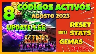 ⚔️8 CÓDIGOS ACTIVOS de KING LEGACY Roblox en Agosto 2023⚔️EMiLiOR