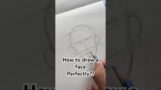 Easiest way to draw a face! | How to draw face? #shorts