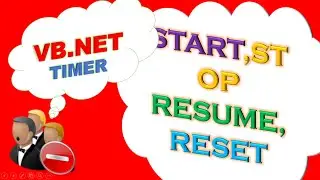 VB.NET Timer and ProgressBar Ep.01  - Start,Resume,Stop and Reset [Countdown Timer]