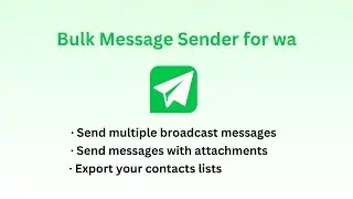 How to Send Bulk WhatsApp Messages 2024