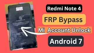 Redmi Note 4 Frp Bypass Without Pc 100% Working Miui 11 | Xiaomi Note 4 Google Lock Unlock Android 7