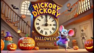 Hickory Dickory Dock Halloween Song | Fun 3D Animated Song for Kids