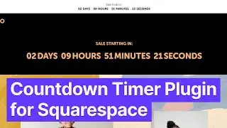 Countdown Timer Plugin For Squarespace