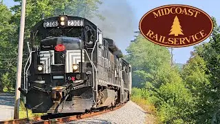 Midcoast RailService: The Shortline on Short Time? INSANE Chase Down the Rockland Branch!