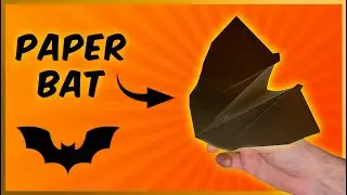 How to make a PAPER BAT 🦇 that flies like an Airplane