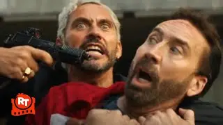 The Unbearable Weight of Massive Talent (2022) - Nick Cage Stabs a Guy Scene