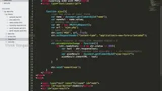 Learn Ajax with PHP : 14 Using Input Field to Submit Ajax Request with Post Method