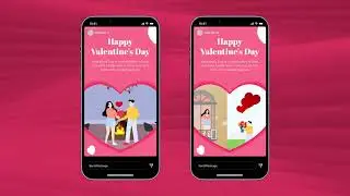 Valentines Day Instagram Stories for Final Cut Pro Template