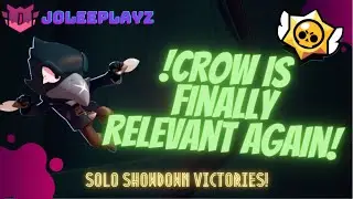!Crow is finally RELEVANT again | Easy Solo Showdown Victories! - Crow Gameplay Brawl Stars