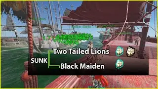 Sinking Galleons - 2 Two Tailed Lions &  1 Black Maiden - Atlas EU PVP