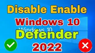 how to enable windows defender in windows 10