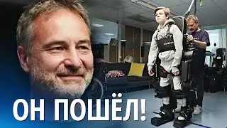 Отец сделал сыну-инвалиду экзоскелет