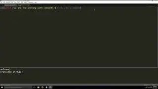 Single line Comments in python