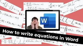 How to write equations in Microsoft Word