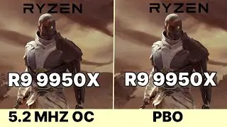 9950x vs 7950x3d vs 7800x3d vs i9 14900K vs R9 7900x3d vs  R9 7950X 9950X PBO VS STOCK VS OC