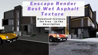 Enscape Render Best Wet Asphalt Texture - textures in content