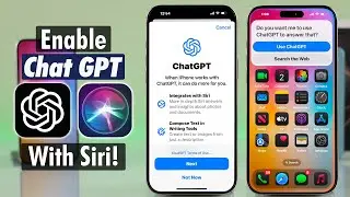 How To Enable Siri with ChatGPT on iPhone 16's! [OpenAI]