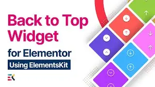 Back to Top Widget for Elementor | Elementskit | All-in-one addon for Elementor