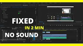 No sound in premiere pro 2020 FIXED quickly || Video has no sound in premiere pro