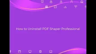 How to Uninstall PDF Shaper Professional Completely