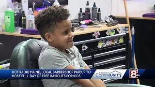 Community Champion: Maine barbershop offers free haircuts as kids head back to school