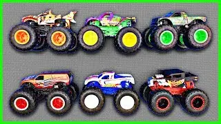 Monster Trucks for Kids | Monster Truck Names & Colors for Kids | Fun & Educational Organic Learning