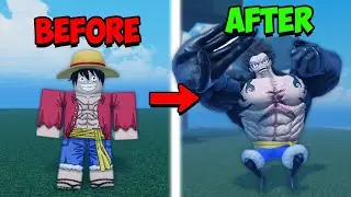 Obtaining GEAR 4 And Becoming Luffy in One Piece Roblox