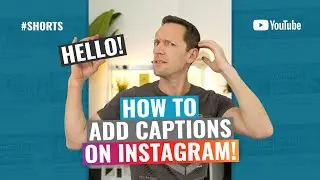 How to Add Captions on Instagram (For your Videos!) #shorts