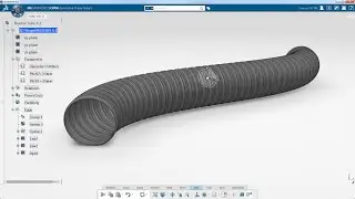 CATIA | Generative Shape Design - How to Generate a Flexible Tube Driven by a Geometric Law ?