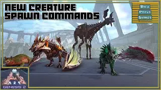 ARK: Genesis 2 | NEW CREATURES Spawn Commands | ShadowMane Stryder VoidWyrm Maewing Astrodelphis!