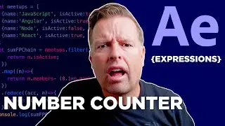 How To Add An Animated Number Counter with Slider Control Easy Using Expressions in After Effects