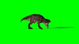 T-Rre Dinosaur green screen  4k videos greenvideo40  roar  free