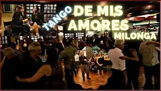 Social tango dance. De mis Amores Milonga, Buenos Aires City