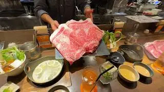 $30 Wagyu Hotpot Set in Osaka Japan