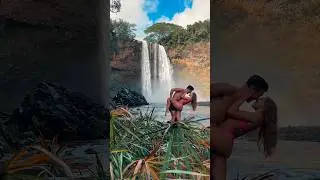 Couples Goals chasing waterfalls in Hawaii #hawaii #usa #travelphotography