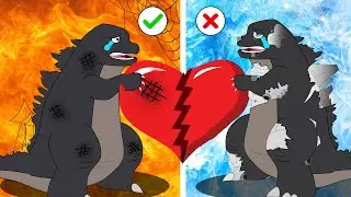 Poor Baby Godzilla But Good Ending - Very Sad Story | Godzilla Animation Cartoon