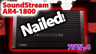 SoundStream AR4-1800 4-Ch Amp - Amp Dyno 1 of the best performing  75 W x 4 Amp for under $100!