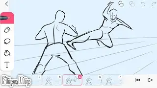 How to Animate Fight scene in Flipaclip 