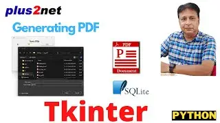 Create a Python GUI to Save Student Data as PDF Using Tkinter, SQLite, and ReportLab