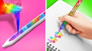 TRUCOS DIFERENTES PARA LA ESCUELA||Bonito DIY y Adorable Resina Epoxy!Manualidades por 123 GO!Series