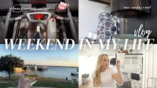 VLOG: lake weekend getaway, mini sunday reset + townhouse shopping!