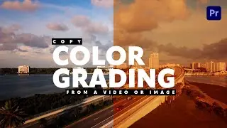 Quickly copy COLOR GRADING from a video or image in Premiere Pro