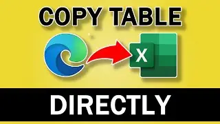 How to Copy a Website Table Directly into Excel