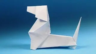 How to make a Paper Dog Tutorial - Origami Dog dachshund