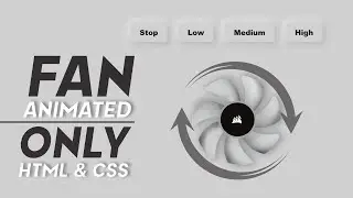 How to Create Animated Cooling Fan in Html and CSS 2020 | CSS Cooling Fan | CSS Animation Tutorials