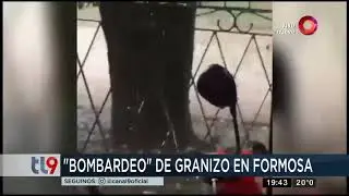 Bombardeo de granizo en Formosa