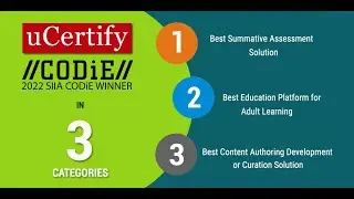 uCertify: A record winner in CODiE Awards 2022 in 3 categories!