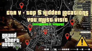 GTA V -  Top 5 Hidden Locations Rockstar Hide From YOU (XBOX, PC, PS4, PS5)