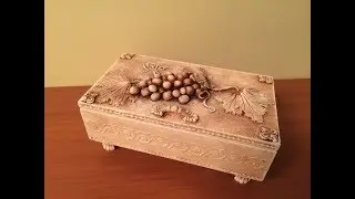 Декорирование шкатулки. Decoration of the casket. Diy