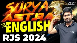 RJS 2024: Suryastra for English | Rajasthan Judiciary